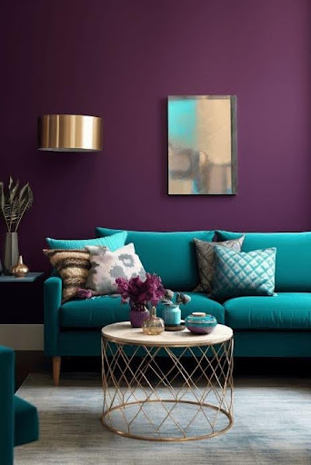 violet_teal_paint_ combination