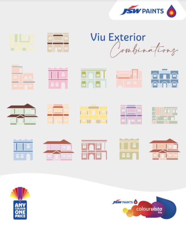 JSW Paints Viu Exterior Combinations